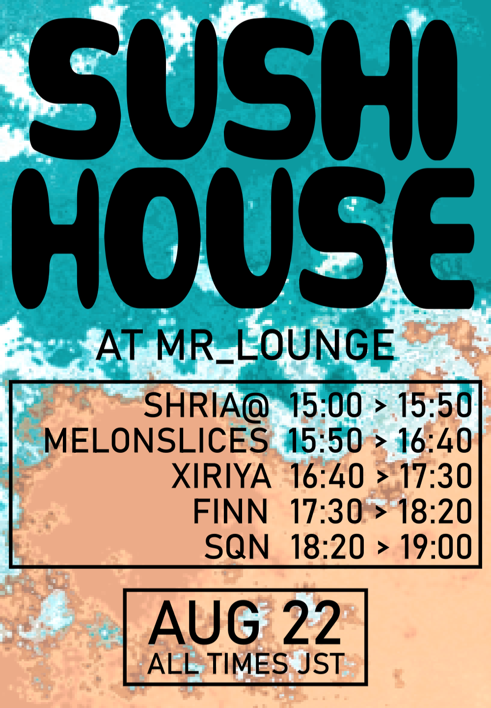 Flyer for SUSHI HOUSE