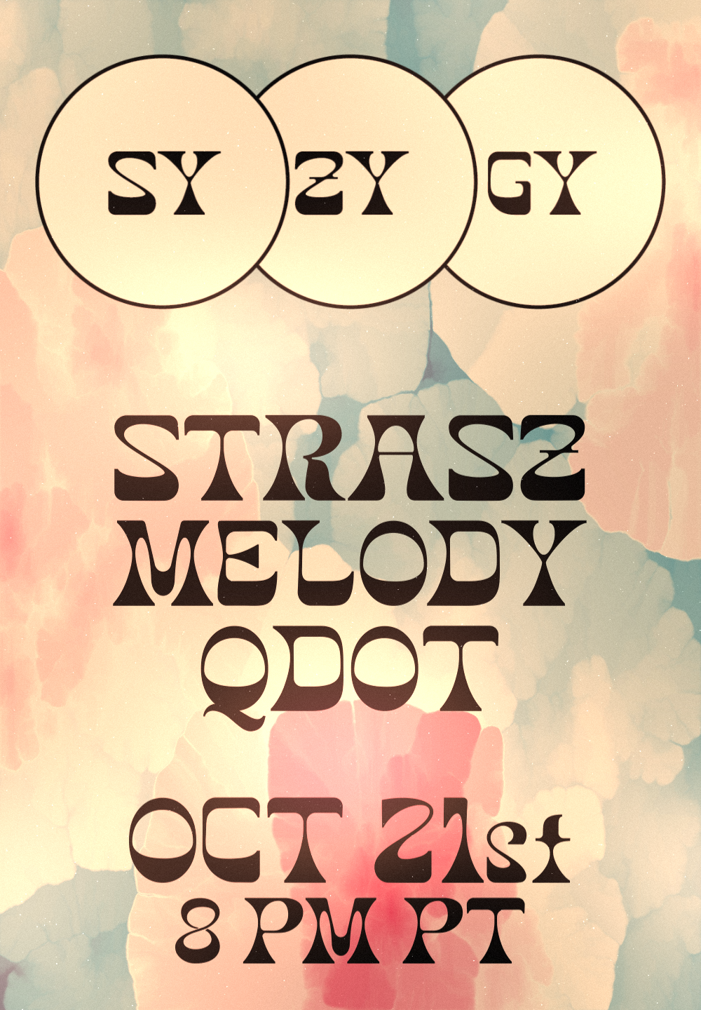 Flyer for Syzygy Ambient Night